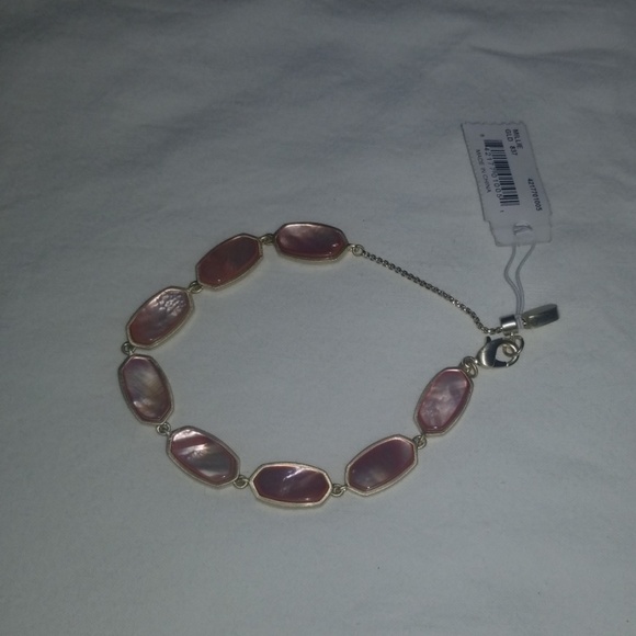 NWT Kendra Scott bracelet Millie Peach Pearl - Picture 2 of 5